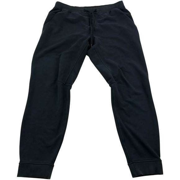 Lululemon Black City Sweat Jogger French Terry Stretch Sweatpants Men's Size XL - Picture 1 of 5